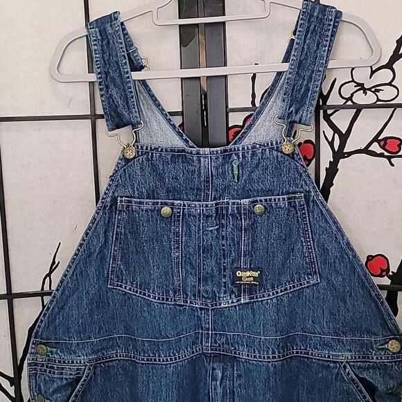 Vintage Oshkosh B'Gosh Genuine Article Bib Overalls Vestbak Denim W42L32 - Picture 4 of 9